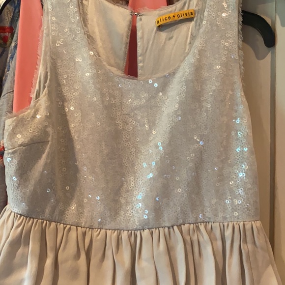 ALICE & OLIVIA 100% silk layered party dress size 2 - Picture 14 of 16